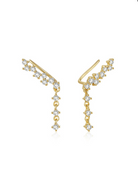 Crystal Tassel Dainty Drop Earrings-Earrings-Krush Kandy, Women's Online Fashion Boutique Located in Phoenix, Arizona (Scottsdale Area)
