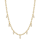 Linked Together Freshwater Pearl Necklace-Necklaces-Krush Kandy, Women's Online Fashion Boutique Located in Phoenix, Arizona (Scottsdale Area)