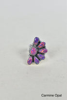Lazy Daisy Sterling Jeweled Half Ring-Cluster Rings-Krush Kandy, Women's Online Fashion Boutique Located in Phoenix, Arizona (Scottsdale Area)