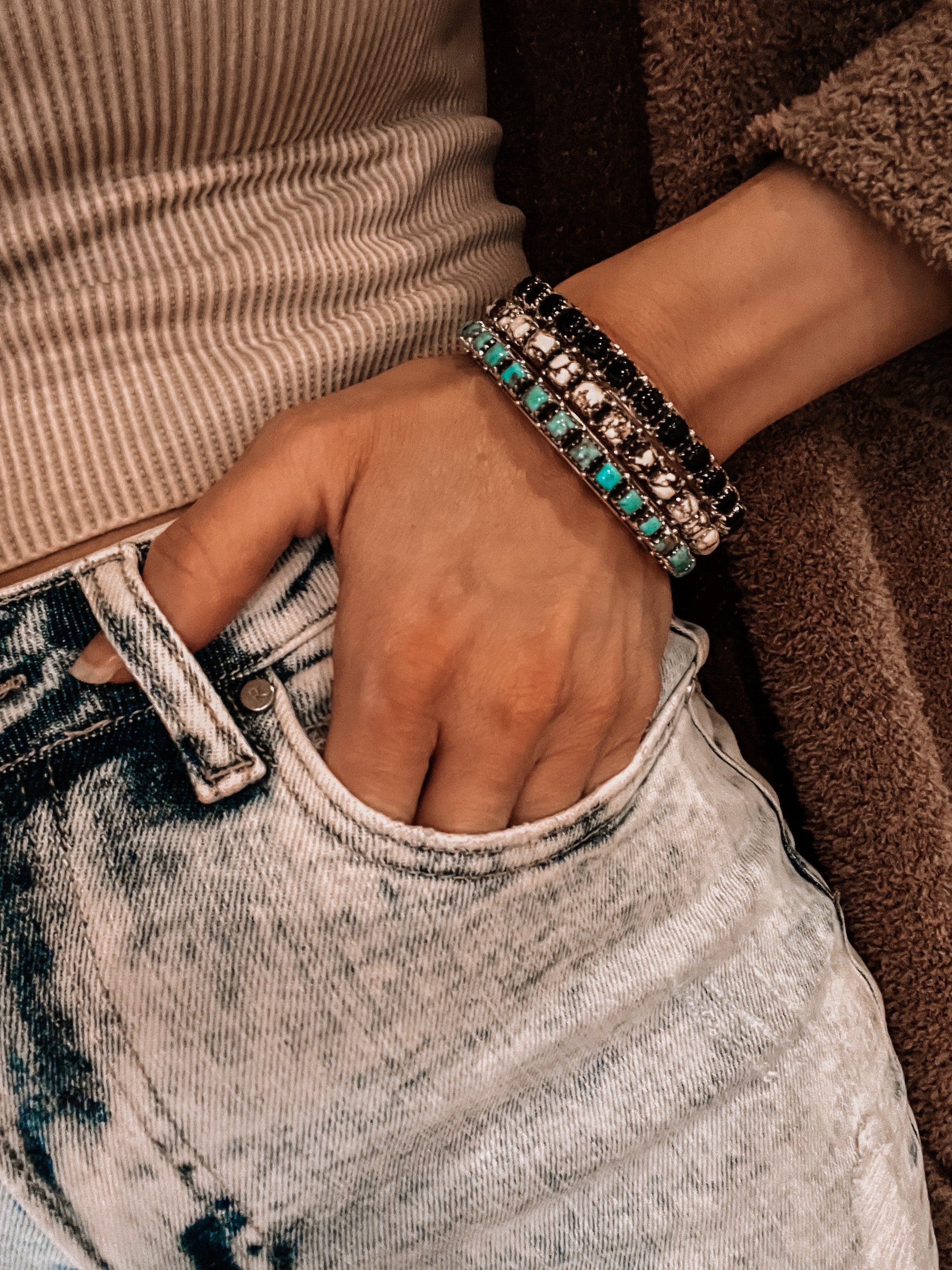Kristyn's Highly Requested Stone Bangle-Bangle Bracelets-Krush Kandy, Women's Online Fashion Boutique Located in Phoenix, Arizona (Scottsdale Area)