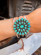 Large Blossom Sterling Silver Cuff | PREORDER-Cuffs-Krush Kandy, Women's Online Fashion Boutique Located in Phoenix, Arizona (Scottsdale Area)
