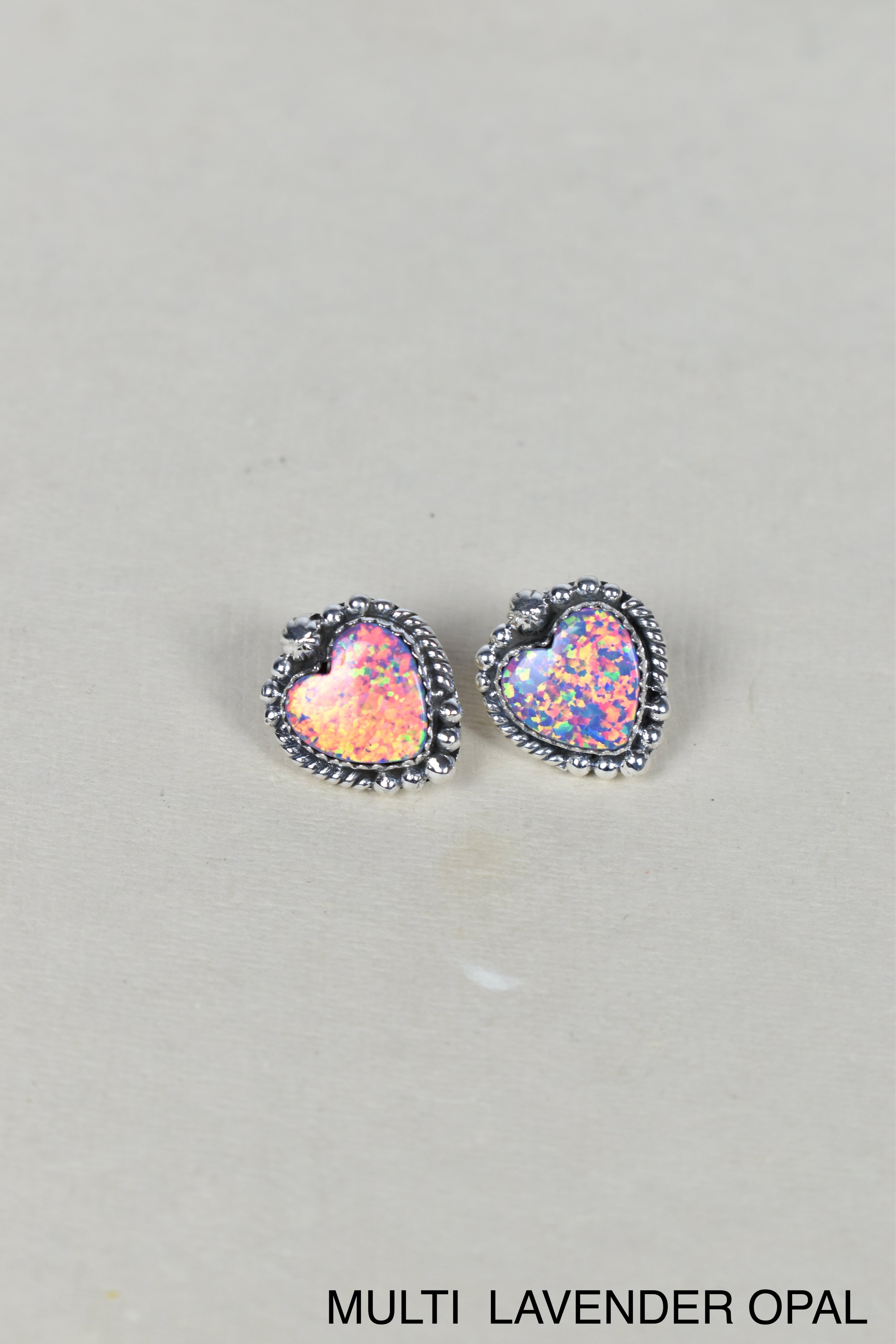 Heart Stone Earrings-Stud Earrings-Krush Kandy, Women's Online Fashion Boutique Located in Phoenix, Arizona (Scottsdale Area)