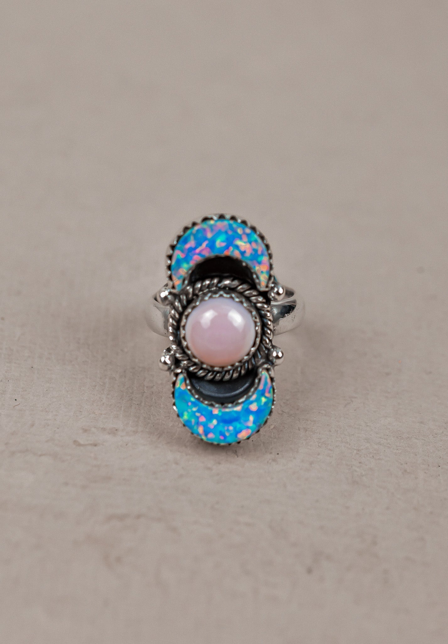 Lunar Crescent Sterling Silver Ring-Crawler Rings-Krush Kandy, Women's Online Fashion Boutique Located in Phoenix, Arizona (Scottsdale Area)