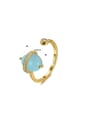 Natural Stone Geometric Trend Band Ring-Rings-Krush Kandy, Women's Online Fashion Boutique Located in Phoenix, Arizona (Scottsdale Area)