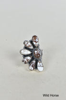 Lazy Daisy Sterling Jeweled Half Ring-Cluster Rings-Krush Kandy, Women's Online Fashion Boutique Located in Phoenix, Arizona (Scottsdale Area)